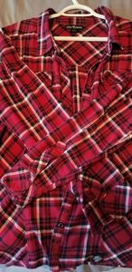 Womans Metal Mulisha Plaid Shirt
